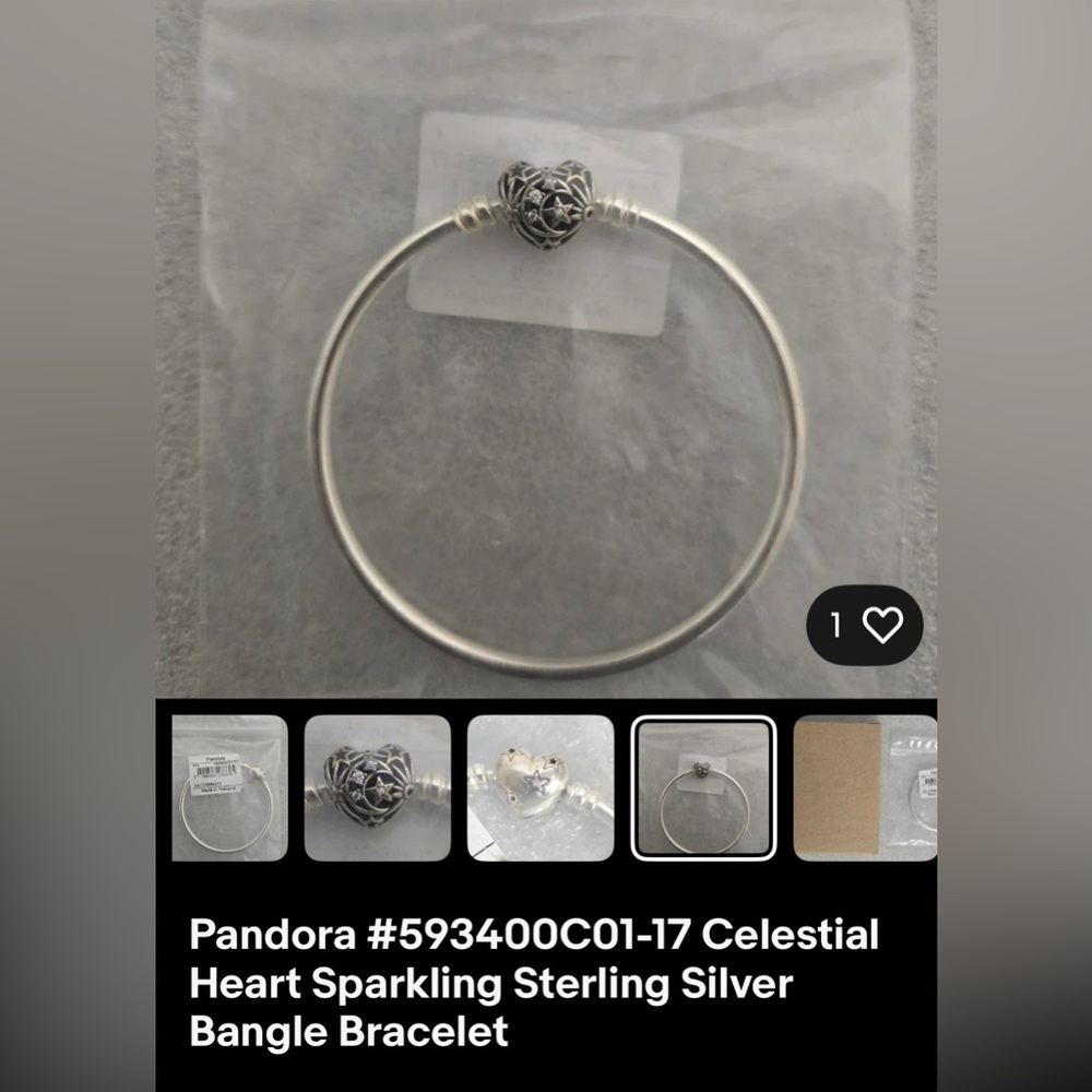 Pandora celestial heart Silver Bracelet from Reeds - Picture 5 of 5
